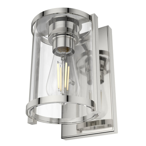 Astwood 1 Light Wall Sconce | Polished Nickel - Clear | Item 19961