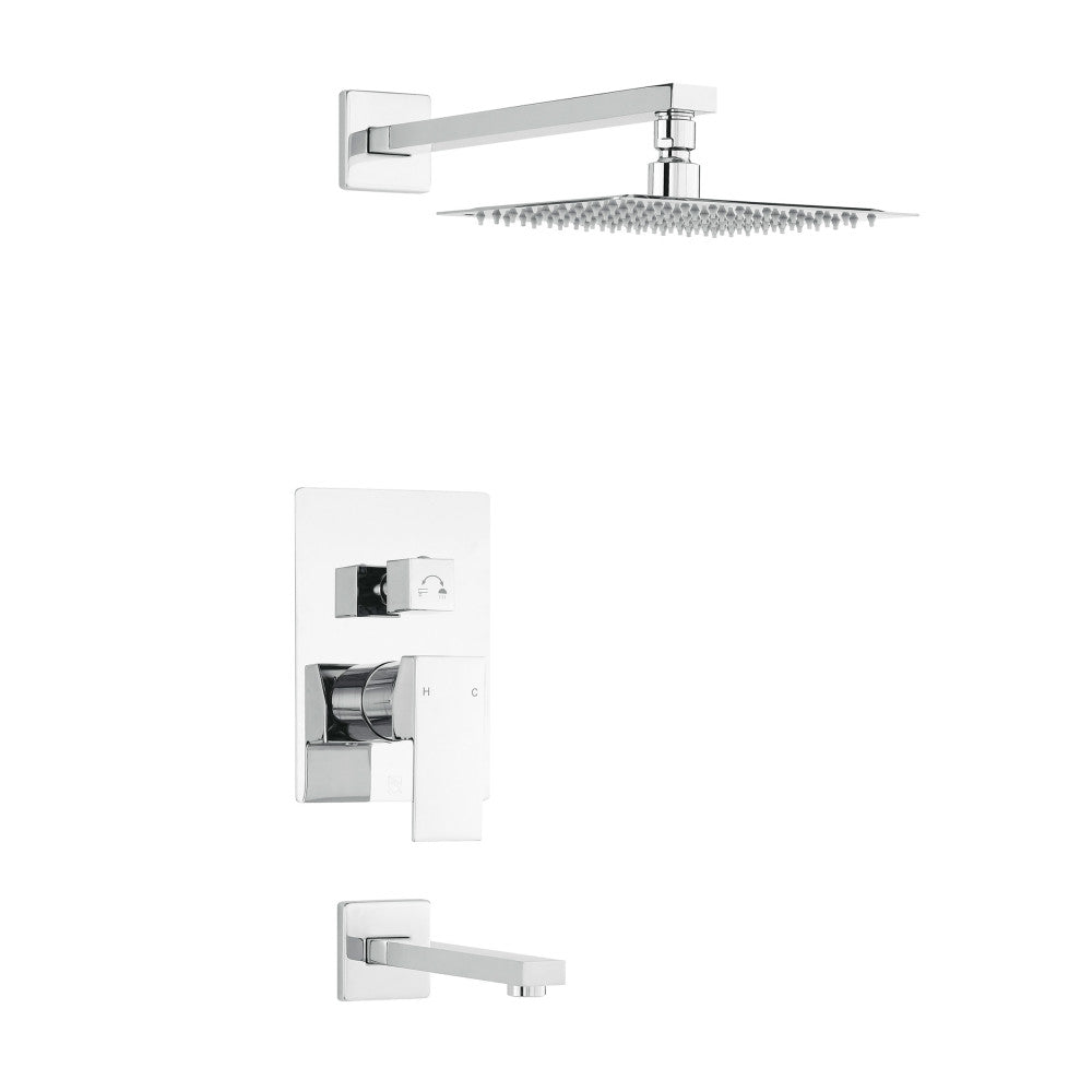 Concorde Single-Handle 1-Spray Tub and Shower Faucet in Chrome (Valve Included)