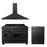 ZLINE 48 in. Kitchen Package with Black Stainless Steel Dual Fuel Range, Convertible Vent Range Hood and Dishwasher (3KP-RABRH48-DW)
