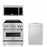 ZLINE 30 in. Kitchen Package with Stainless Steel Dual Fuel Range, Traditional Over The Range Microwave and Dishwasher (3KP-RAOTRH30-DW)