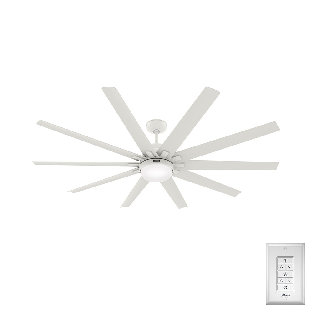 Copy of Hunter Fans - Overton Outdoor with LED Light 72 inch | Matte White - Matte White | Item 50717