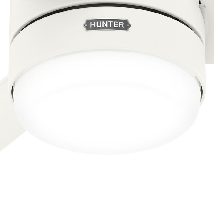 Hunter Fans -Gilmour Outdoor with LED Light and Remote Control 44 inch Matte White - Item 51846