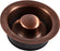 SinkSense 3.5" Disposal Flange Drain with Stopper, Antique Copper