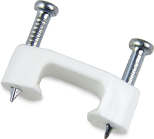 Gardner Bender PSM-1550T Plastic Clip on Cable Staple, 1/2-Inch, 15-Pack