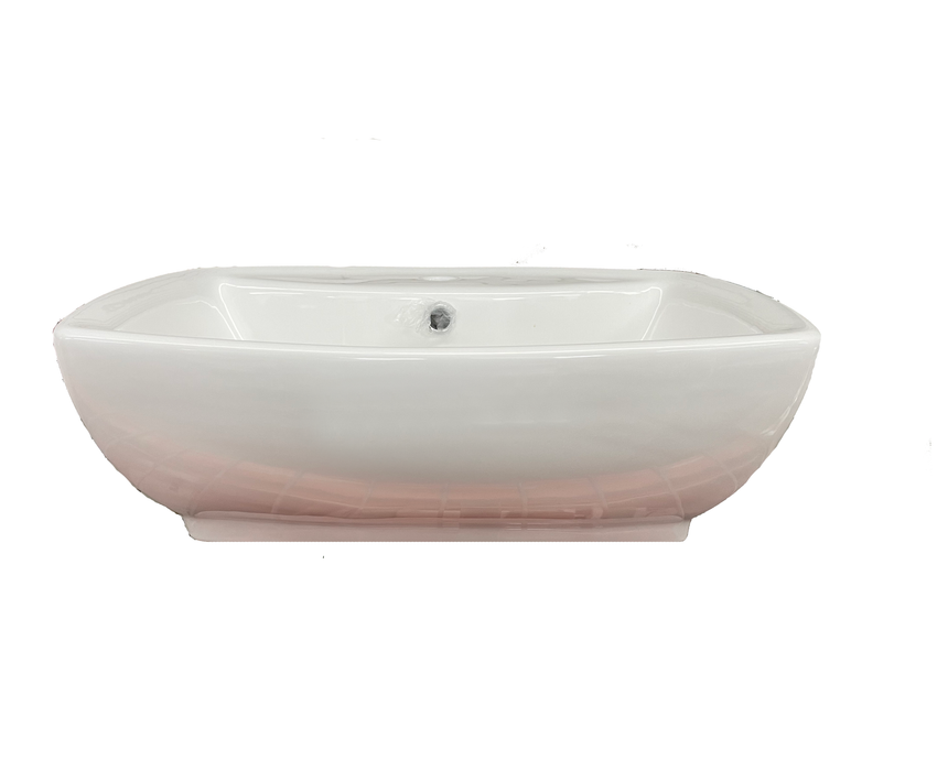 White Ceramic Pedestal Sink #8169