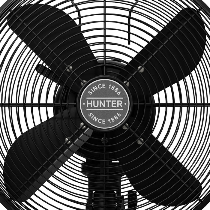 Hunter - Classic D12 Portable Desk Fan 12 in 3 speeds Matte Black | Item 97314