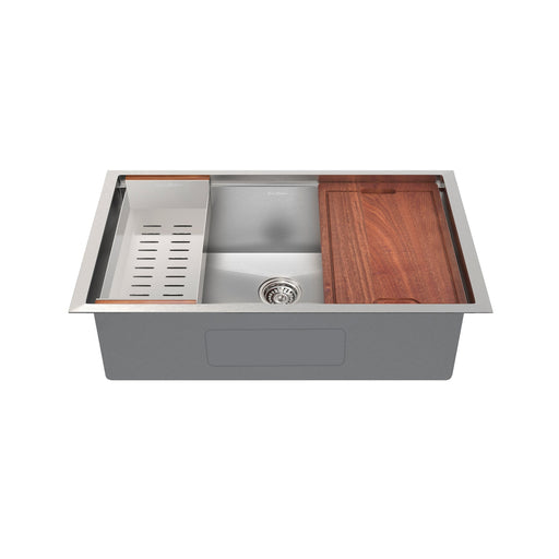 Swiss Madison - Rivage 33 x 19 Single Basin Undermount Kitchen Workstation Sink