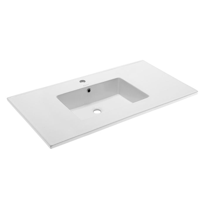 Voltaire 37 Vanity Top Sink with Single Faucet Hole