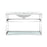 Pierre 36 Single, Open Shelf, Chrome Metal Frame Bathroom Vanity (Chrome)