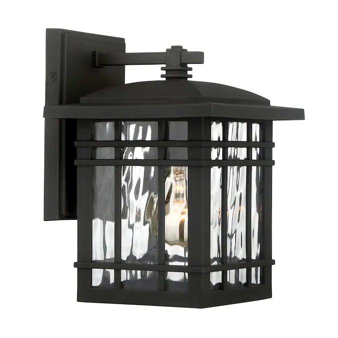 Quoizel Canyon 1-Light 9.88-in Matte Black Outdoor Wall Light