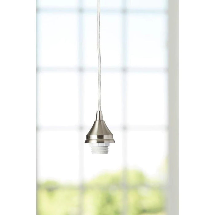 Style Selections Brushed Nickel Transitional Teardrop Pendant Light