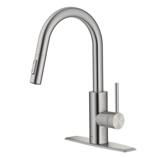 Kraus Oletto 1.75 GPM Pull Down Kitchen Faucet with QuickDock Technology, Swiveling Spout and Dual Function Spray Head Model:KPF-2620SFS