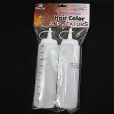 2 Hair Color Applicator Bottles 8 Oz Fluid Mix Coloring Toners Cosmetic Salon !!