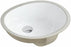 ARIEL UV1714P 17-1/2 Inch White Porcelain Ceramic Round Shape Bathroom Vanity Undermount Sink