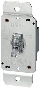 Leviton 3 Way Ill6uminated Toggle Dimmer 600-Watt 120V Clear