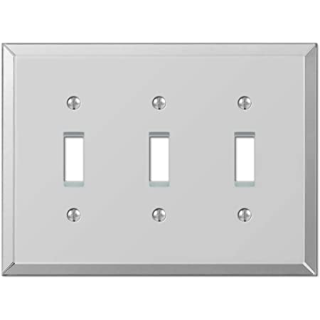 Amerelle Moderne Wallplate 3 Toggle Acrylic Clear