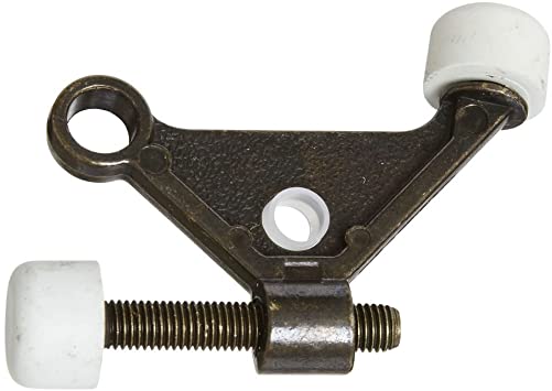 National Hardware N159-046 V234 Hinge Pin Door Stop in Antique Brass