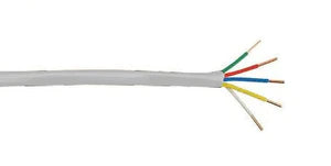 18 AWG 5 Conductors Thermostat Wire Solid 150V Cable Sold By The Square Foot
