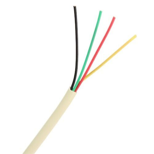 ACE 30543 Phone Line Cord, 24 ga Wire, 4-Conductor, Ivory Sheath, 500 ft L