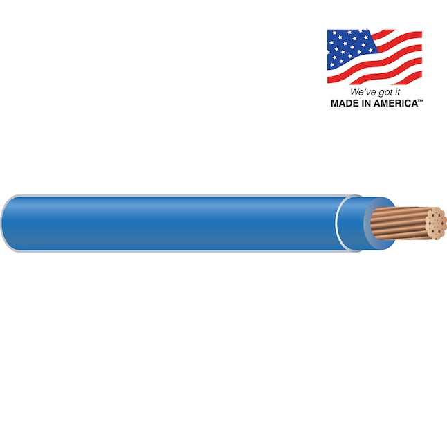 Southwire  500-ft 12-AWG Stranded Blue Copper THHN Wire By-the-Square Foot
