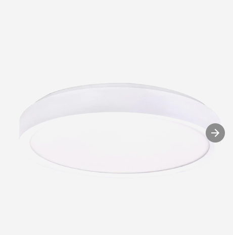 Project Source WiFi Color Change Flush Mount 11.81-in White Flush Mount Light