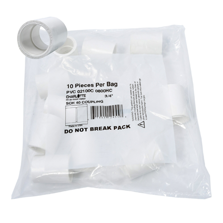 10 pieces per bag PVC 02100C 1000HC 1" Sch 40 coupling