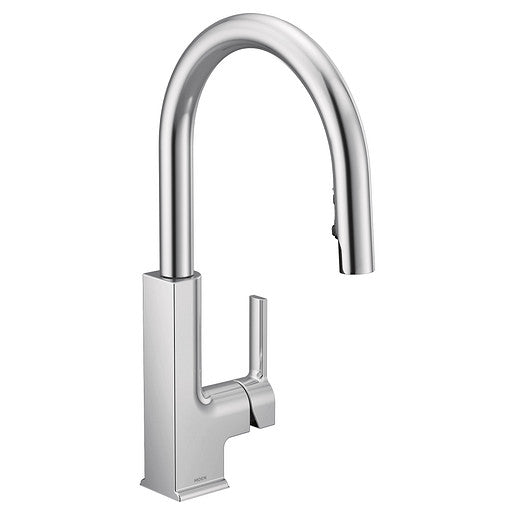 Moen Sto™ Single Handle Pull Down Kitchen Faucet with Power Clean and Reflex Technologyin Polished Chrome