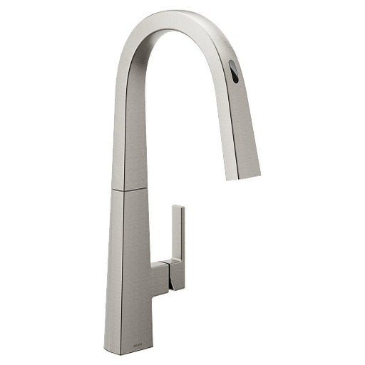 Moen Chrome Nio 1.5 GPM Single Hole Pull Down Smart Kitchen Faucet with Motion Control and Voice Activation
