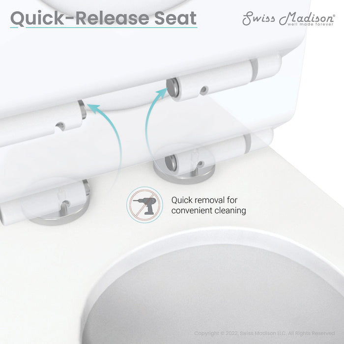 Dreux One Piece Elongated Dual Flush Toilet with 0.95/1.26 GPF (Swiss Madison)