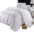 Twin/Twin-XL Size Down-Comforter 500-Thread-Count Down Comforter 100 Percent Cotton 500 TC - 750FP - 40Oz - Solid White