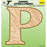 Copy of Wood 7" Poly Letter P