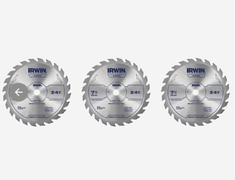 IRWIN Classic 3-Pack 7-1/4-in 24-Tooth High-speed Steel Circular Saw Blade