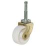 TruGuard Wheel Caster; White with Brass Finish - Pack of 2