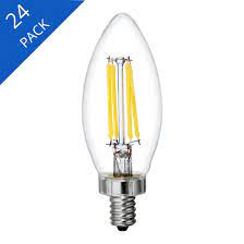 GE LED 60-Watt EQ B11 Daylight Candle Bulb Light Bulb (24-Pack)