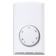 Cadet Double-pole 22 Amp Line Voltage 120/240/208-volt Mechanical Wall-mount Non-programmable Thermostat in White