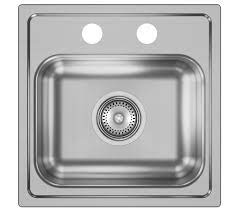 Dayton  Drop-In 15-in x 15-in Satin Single Bowl 2-Hole Kitchen Sink All-in-one Kit