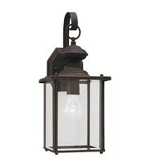 Generation Lighting Jamestowne 17" Tall Outdoor Wall Sconce with Clear Glass