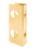 Prime Line 1-3/4 in. x 10-7/8 in. Thick Solid Brass Lock and Door Reinforcer, 2-1/8 in. Double Bore, 2-3/8 in. Backset
