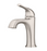 Pfister Ladera Single-Hole Single-Lever Bathroom Faucet with Deck Plate in Spot Defense Brushed Nickel