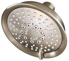 Pfister Universal 5-Spray 5.66 in. Fixed Shower Head in Polished Brushed Nickel