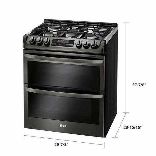 LG 6.9 cu. ft. Double Oven Slide-In GAS Range with ProBake Convection and EasyClean