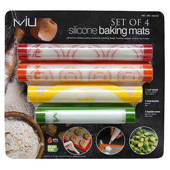 MIU Set of 4 Silicone Baking Mats