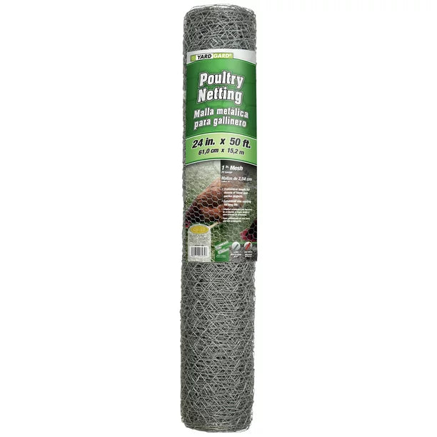 YARDGARD 24 inch by 50 foot 20 Gauge 1 inch Mesh Poultry Netting