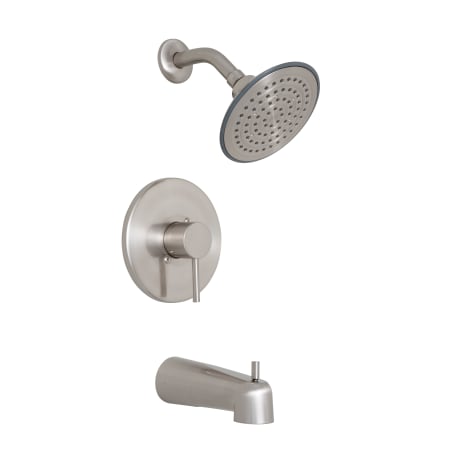 PROFLO® Orrs Single Handle Tub & Shower Faucet Trim Includes Single Function Showerhead and Slip-fit Spout with Diverter in Brushed Nickel