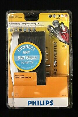 NEW Sealed Philips DVD Converter S-Video & RCA Inputs Model PH61159-H