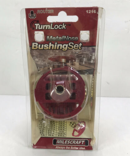 Milescraft Turnlock Router Metal Nose Bushing Set