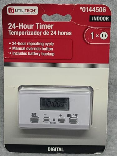 UTILITECH 24 Hour Repeating Cycle Timer