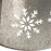 Glitzhome 21.65 in. D Snowflake Diecut Metal Tree Collar with Light String (KD)