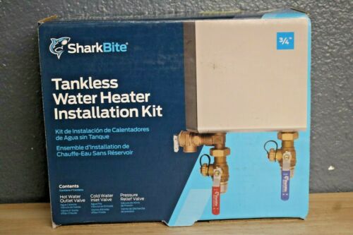 SHARKBITE 3/4" TANKLESS WATER HEATER INSTALLATION KIT PART #25374 OPEN BOX