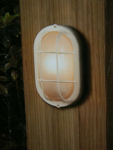 Portfolio 4.13-in W White Outdoor Flush Mount Light